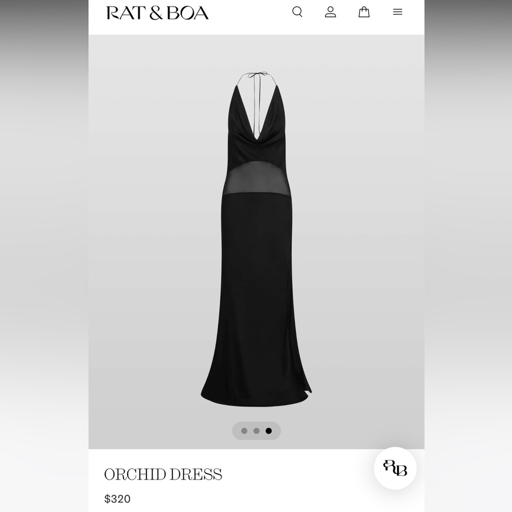 Rat and boa orchid dress